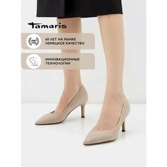 Туфли лодочки Tamaris, размер 39, коричневый