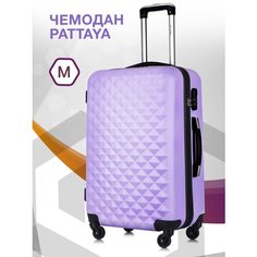 Чемодан Lcase Phatthaya, 74 л, размер M, лиловый