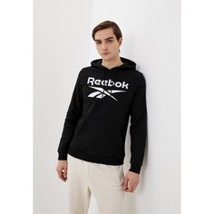Толстовка спортивная Reebok RI FLC BIG LOGO HOOD, размер M, , черный