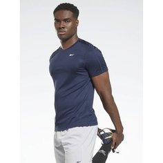 Футболка спортивная Reebok WOR COMM SS TECH TEE, размер XL, blue