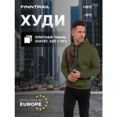 Худи Finntrail Футер с начёсом, размер XL, , Khaki