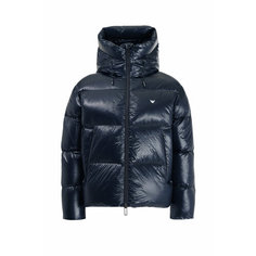 Пуховик EMPORIO ARMANI, размер 56, темно-синий