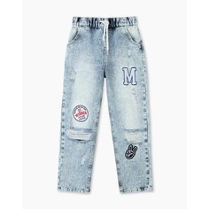 Джинсы Gloria Jeans GJ COOL, размер 4-6л/110-116, голубой