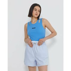 Топ Gloria Jeans Ready! Steady! Go!, размер 7-8л/128, синий