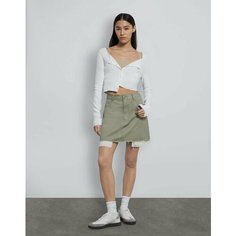 Юбка Gloria Jeans, размер XXS (36-38), оливковый