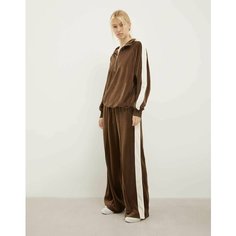Брюки спортивные Gloria Jeans, размер XS/164 (38-40), коричневый/бежевый