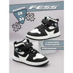 Ботинки FeSS, размер 30, черный, белый