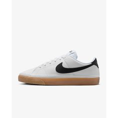 Кеды NIKE Court Legacy Next Nature, размер 7 US, белый/черный