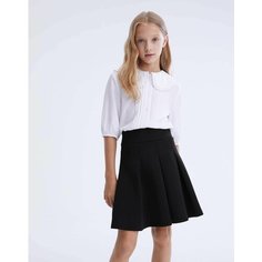 Школьная юбка Gloria Jeans, размер 7-8л/128 (32), черный