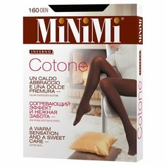 Колготки MiNiMi Cotone, 160 den, размер 3, чёрный