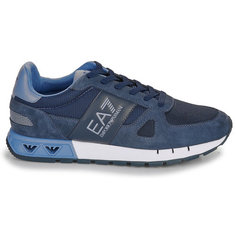 Кроссовки EA7 Legacy Knit, размер 9.5, синий/серый/черный