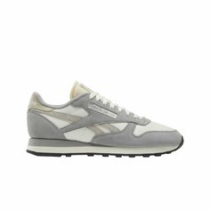 Кроссовки Reebok Classic Leather, полнота F (EU)/ на среднюю стопу, размер 8 US, белый-серый