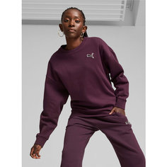 Свитшот PUMA, размер 46, , фиолетовый