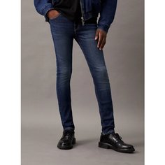 Джинсы скинни Calvin Klein Jeans Super Skinny, размер 34/34, denim dark
