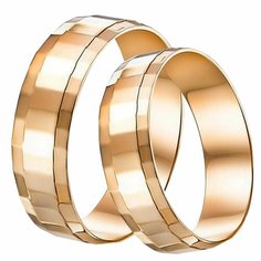 Кольцо обручальное Diamant online, красное золото, 585 проба, размер 16, ширина 5 мм