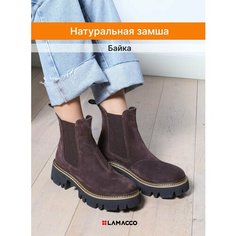 Ботинки челси LAMACCO, размер 39, фиолетовый, черный