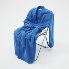 Халат MORФEUS, размер OVERSIZE, синий