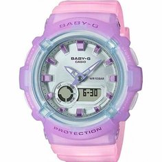 Наручные часы CASIO, розовый, фиолетовый