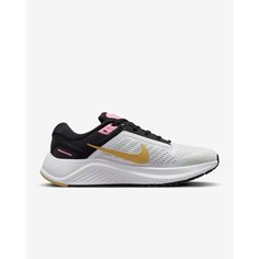 Кроссовки NIKE Air Zoom Structure 24, размер 8 US, White/Black/Wheat Gold