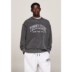 Свитшот Tommy Jeans, размер XL, , черный