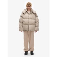 Пуховик FABLE Uniform, размер XL, песочный