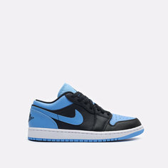 Кроссовки Jordan Air Jordan 1 Low, размер 9 US | 42,5 EU, синий
