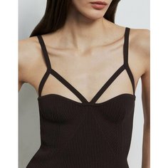 Топ Gloria Jeans GJ BLACK, размер XXS (36-38), коричневый