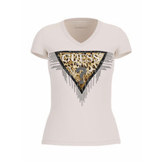 Футболка GUESS, размер XL, кремовый/белый