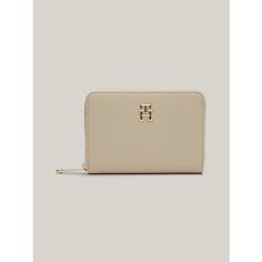 Кошелек TOMMY HILFIGER, фактура гладкая, classic beige