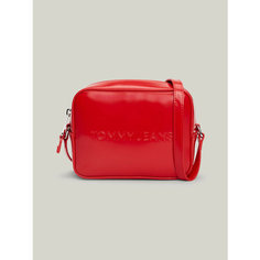Сумка кросс-боди Tommy Jeans, фактура гладкая, deep crimson
