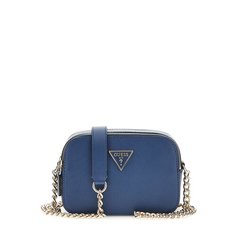 Сумка кросс-боди GUESS, фактура зернистая, синий