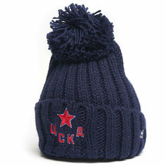 Шапка Atributika & Club ХК ЦСКА, размер 55/58, синий