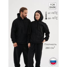 Худи For Rain, размер 44, , черный
