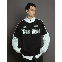 Футболка Gloria Jeans Ready! Steady! Go!, размер 9-11л/134-146, черный/белый