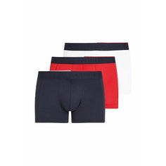 Трусы TOMMY HILFIGER, комплект из 3 шт., размер XL, красный/белый/синий