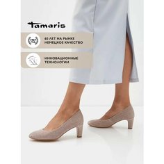 Туфли лодочки Tamaris 1-22418-41-586, размер 39, золотистый