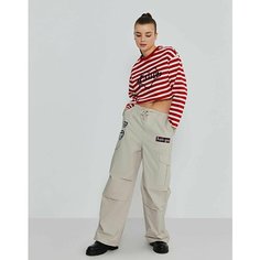 Брюки спортивные Gloria Jeans Ready! Steady! Go!, размер 7-8л/128, светло-серый