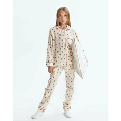 Пижама Gloria Jeans GJ COOL, размер 6-8л/122-128, молочный/разноцветный