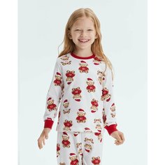 Пижама Gloria Jeans, размер 6-8л/128, белый-красный