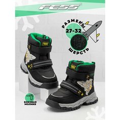 Ботинки FeSS, размер стелька 19 см, черный