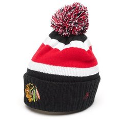 Шапка Atributika & Club Chicago Blackhawks, размер 55-58, черный