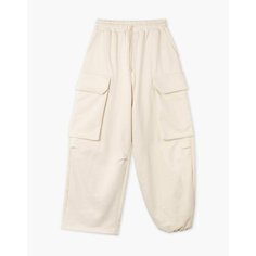 Брюки спортивные Gloria Jeans, размер L/170 (48-50), молочный