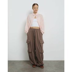 Брюки спортивные Gloria Jeans, размер S/164 (40-42), коричневый