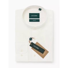 Рубашка MONDIGO классическая с воротником-стойкой и длинным рукавом SLIM FIT, размер XL, бежевый