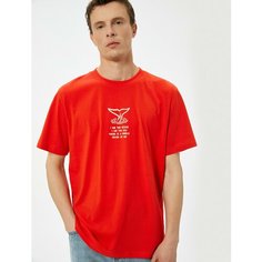 Футболка KOTON, размер S, красный