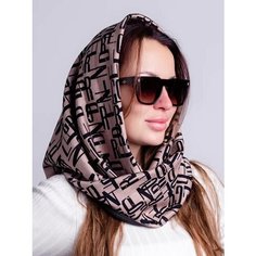 Платок Bright light acc,140х60 см, бежевый/черный