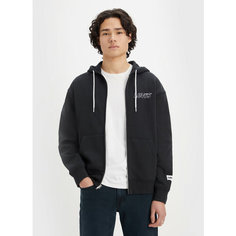 Толстовка Levis Men Relaxed Graphic Zip Up Hoodie, размер XXL, , черный Levis®