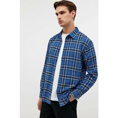 Рубашка Baon B6624516, размер M, baltic blue checked
