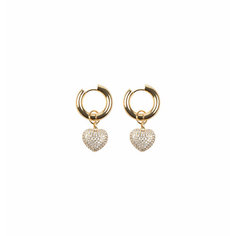 Серьги с подвесками, конго VERUSCHKA JEWELRY, фианит, размер 22 мм, золотистый
