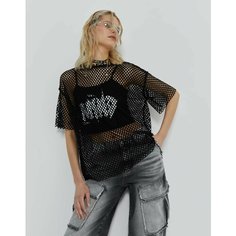 Футболка Gloria Jeans Ready! Steady! Go!, размер 16-18л/170, черный